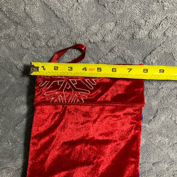 Two Christmas Stockings with Snow Flakes - Picture 5 of 5